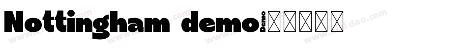 Nottingham demo字体转换